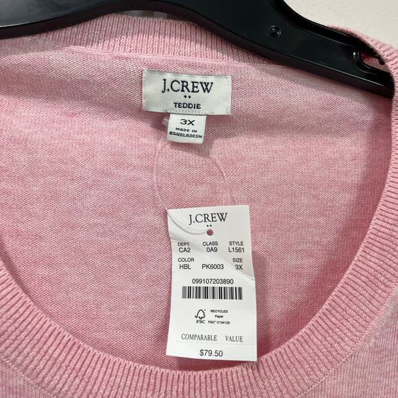 J. Crew Pink Crew Neck Sweater - Picture 4 of 6